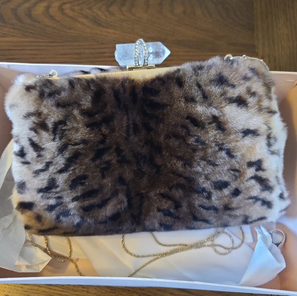 Marchesa fur clutch